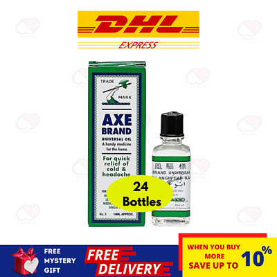 Axe Brand Original Medicated Oil 14ml x 24 Bottles Minyak Angin Cap Kapak DHL