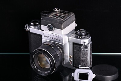 Asahi Pentax SV analoge 35-mm-Spiegelreflexkamera mit Sp Takumar 55 mm f1,8 M...