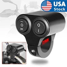 12V Motorcycle ATV Handlebar Dual Button On Off Switch 22mm 7/8" Motorbike Refit