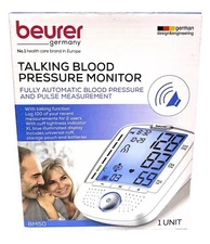 Beurer BM50 Talking Upper Arm Blood Pressure Monitor Batteries and Carrying Case