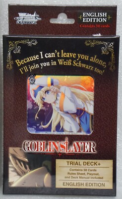 weiss schwarz goblin slayer booster box English Factory Sealed Toys fully utilizes his experiences and knowledge to take down goblin after goblin Weiss Schwarz Goblin Slayer Trial