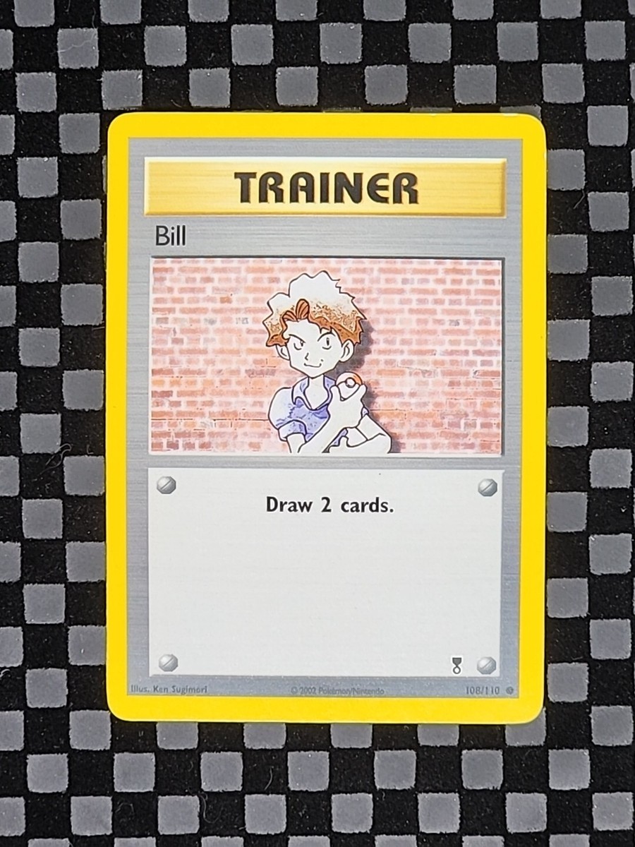 2002 Pokemon Base Set Trainer Bill Card 108/110 Near Mint | eBay