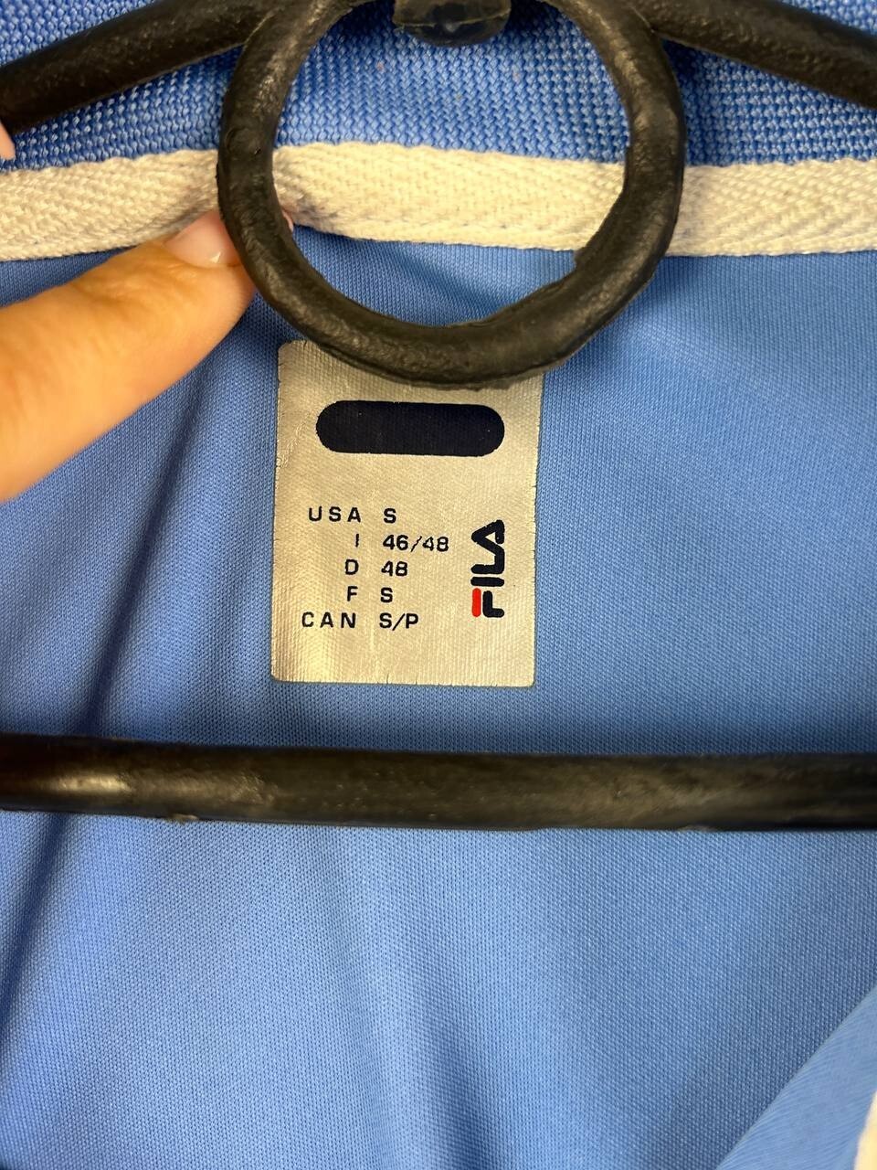 Fila Jersey Polo Tennis Blu Maglia Poliestere Uomo Taglia S