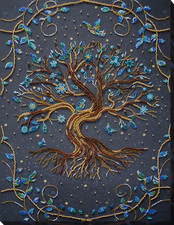 Tree Where the fairytale live Bead Embroidery Kit DIY Beaded Home Decor Wall Art