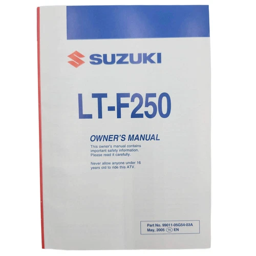 MANUAL, OWNER'S *{MODEL K6 E33}*
