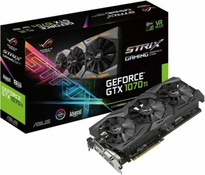 【中古】ASUS ROG STRIX GTX1070TI 8GB ASUS ROG Strix GeForce GTX 1070 Ti 8GB GDDR5 Advanced Edition, VR