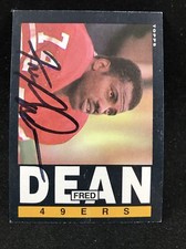 Fred Dean (d) San Francisco 49ers Autographed Card