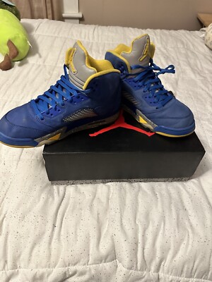 Air Jordan 5 Retro Laney Varsity Royal Blue 3M Reflective Tongues