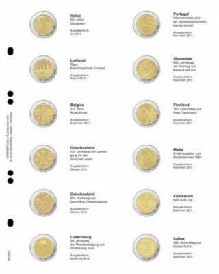 Lindner 1118-11 Album prestampato per monete commemorative da