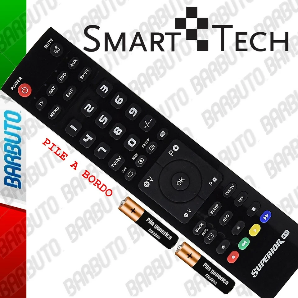 SUPERIOR TELECOMANDO TV SMART TECH SELEZIONA IL TUO MODELLO LO RICEVERAI FUNZIONANTE
