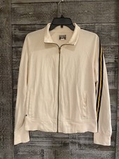 Converse One Star Full Front Zip Sweatshirt Jacket White Boys SZ L 15-17 EUC