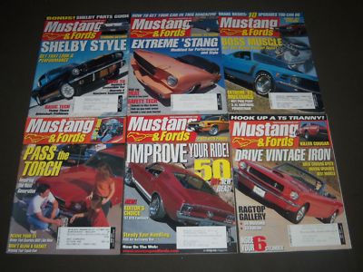 1991-2001 MUSTANGS & FORDS MAGAZINE LOT OF 28 - GREAT COVERS & PHOTOS - PB 256