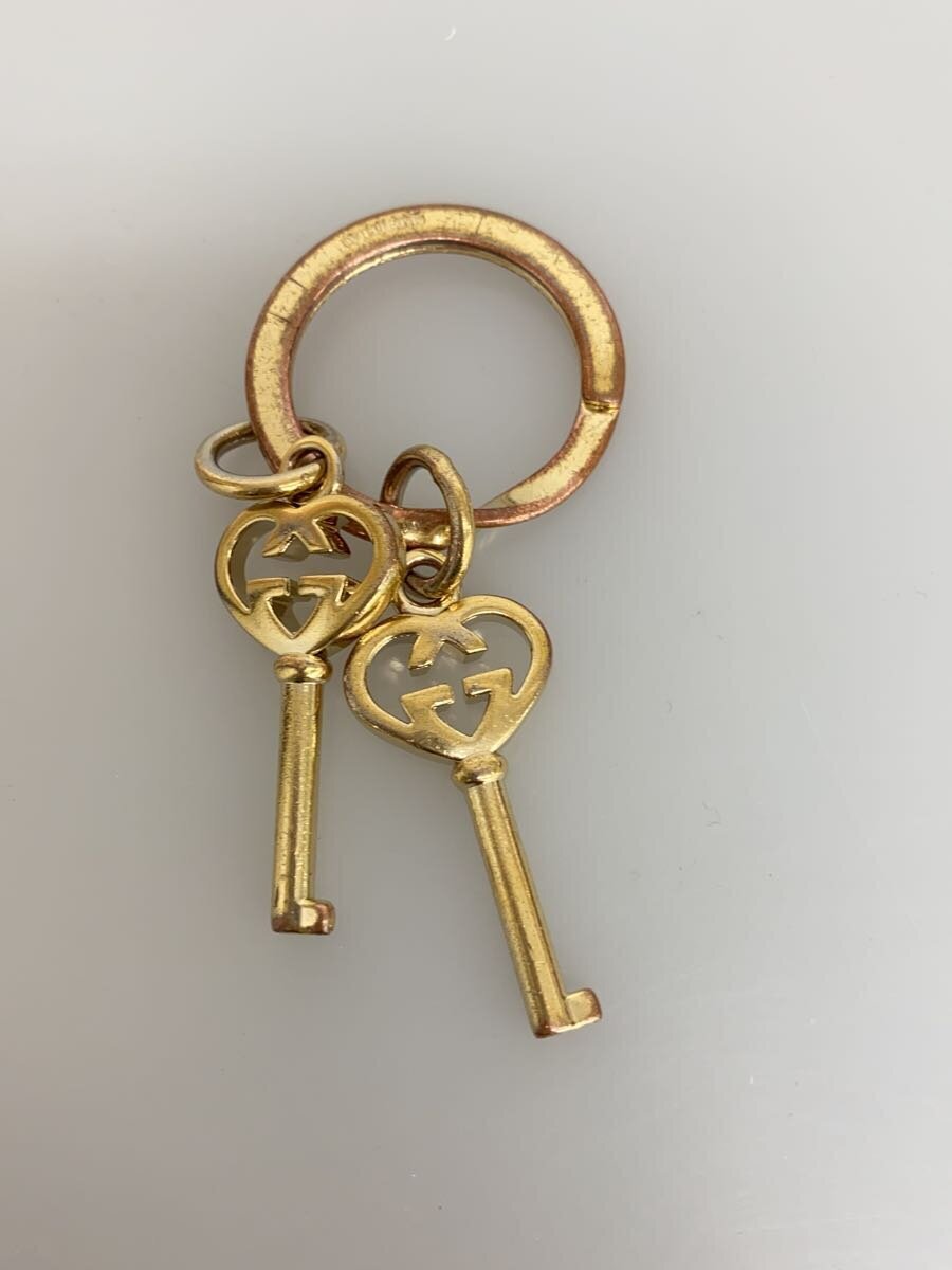 GUCCI Interlocking G Key Ring Key Holder, Gold, S… - image 2