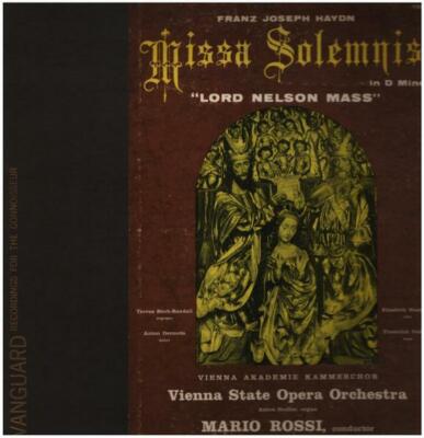 Joseph Haydn Missa Solemnis in D Minor ''Lord Nelson Mass'' Vanguard Vinyl LP
