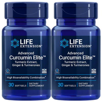 Life Extension Advanced Curcumin Elite Turmeric,Ginger & Turmerones 2X30gels