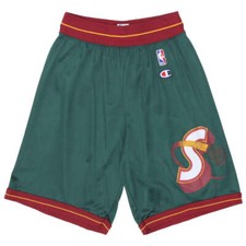 Vintage Seattle SuperSonics NBA Nylon Shorts Size M
