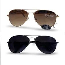 Mens Women Reader Sunglasses Optical Quality Frame Aviator Pilot Tinted Bifocal