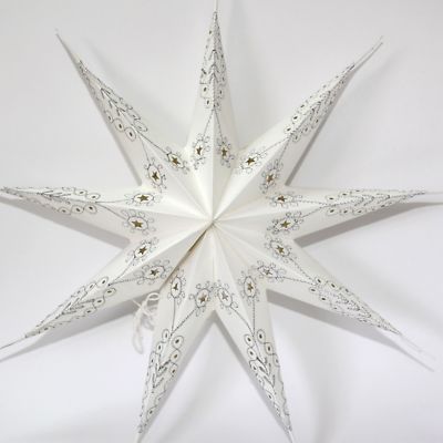 Stern Papierstern Weihnachtsstern Leuchtstern Lampe Papier Wei 15 2.Wahl |  eBay.de