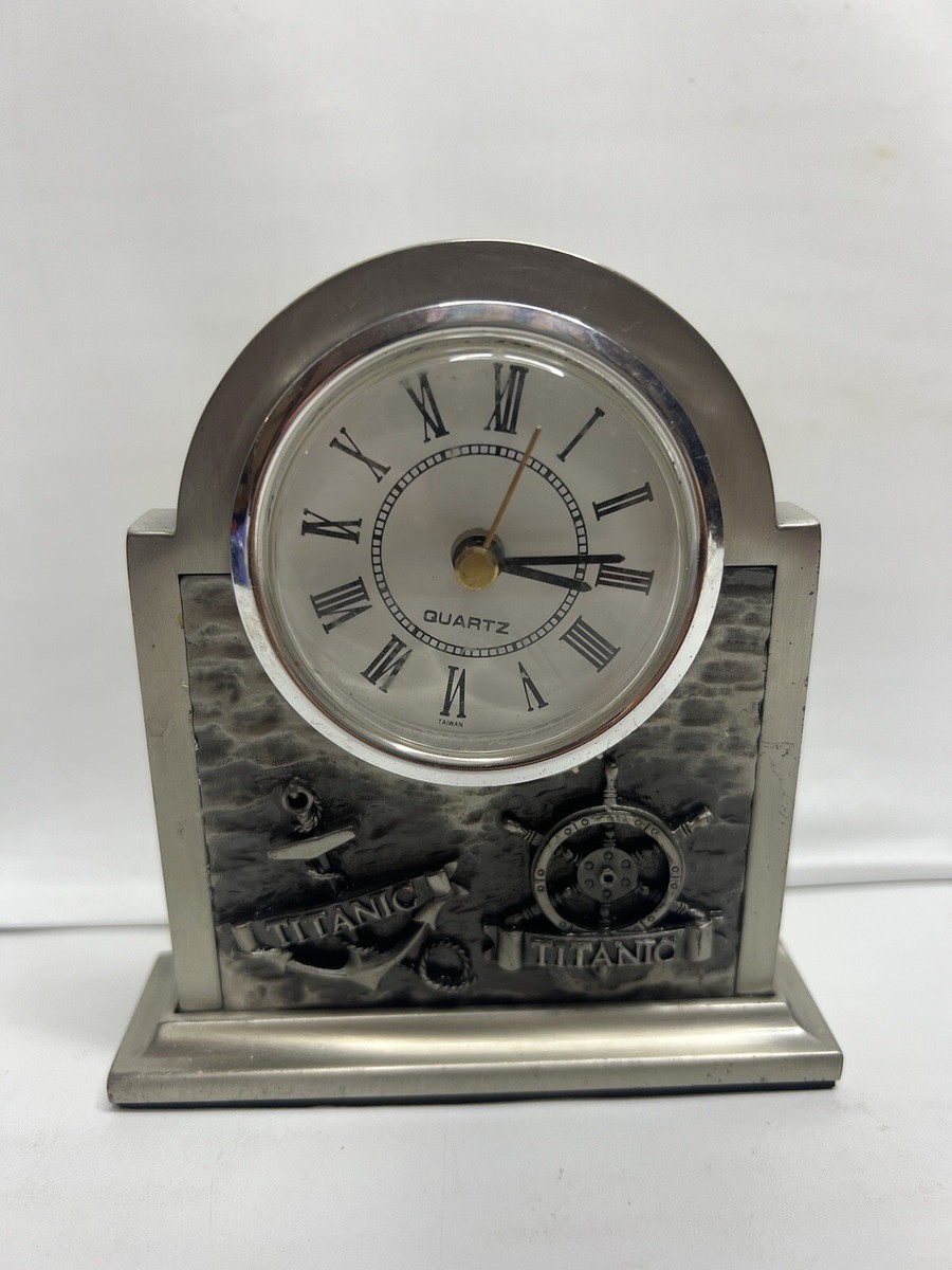 QUARTZ titanic table clock 4” | eBay