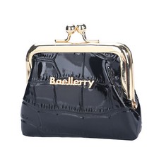 Women's Leather Metal Frame Single Clasp Zipper Coin Change Purse Ladies Gifts