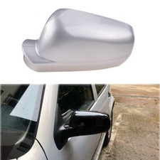 Cubierta de espejo retrovisor lateral izquierdo del conductor plateada para VW Golf MK4 2000-07 y Jetta MK4 1999~2005
