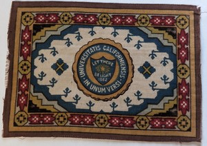 tobacco felt B16  University of California rug blanket