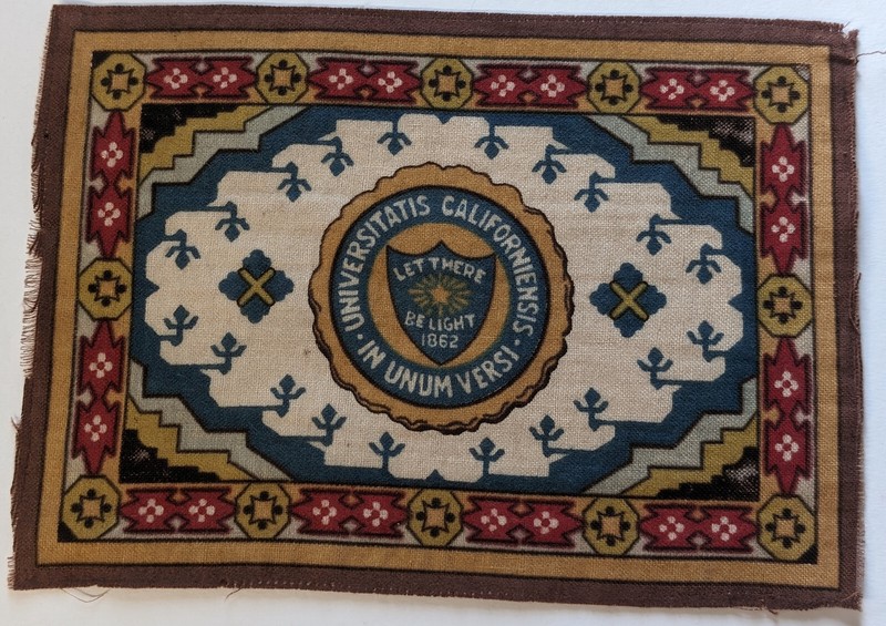 tobacco felt B16  University of California rug blanket