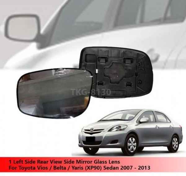 1 Linke Seitenspiegelglasscheibe Verwendung FüR Toyota Vios/Belta/Yaris (XP90...-image