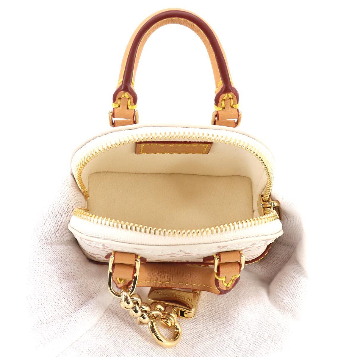 LOUIS VUITTON Micro Alma Monogram Dune Bag Charm M01883 LOUIS VUITTON Micro Alma Monogram Dune Bag Charm M01883