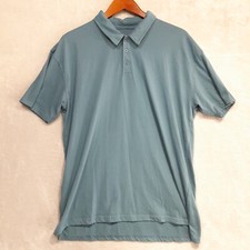 True Classic Mens Lightweight Polo Shirt Sz.XL/Blue/Cotton Blend