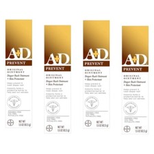 4 Pack A D Original Ointment Diaper Rash Ointment  Skin Protectant 1.5 Oz Each