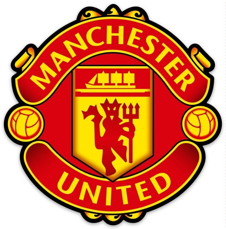 Manchester United Futbol Club (Soccer)(Football) Logo Type Die-Cut MAGNET