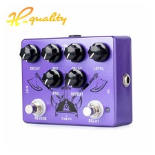 Caline CP-80 Reverb Delay Pedal Purple Repeat Electric Guitar Effect Pedal