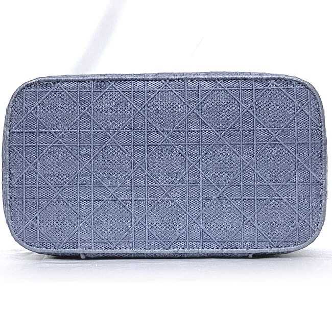 Christian Dior Handbag Vanity Bag Light Blue Cannage F-20528 Christian Dior Handbag Vanity Bag Light Blue Cannage F-20528