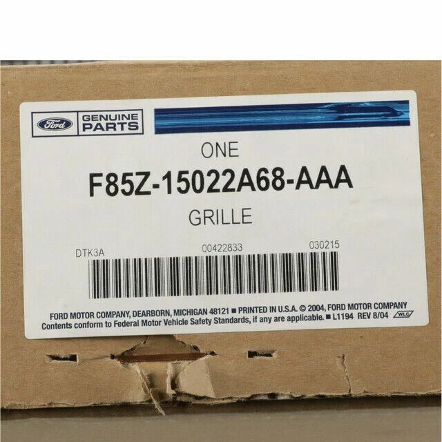 OEM NEW Ford 1997-2003 F-150 Heritage XLT Vent Panel Cowl Grille F85Z15022A68Aaa - Image 3 of 4