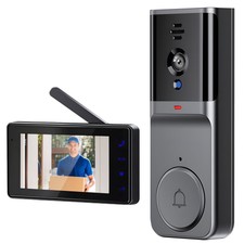 Timbre De Puerta 2.4G Para Casa Inalambrico 1080P Con Camara Y Vision Nocturna