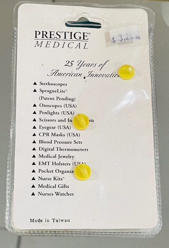 Vintage Prestige Medical Easy ID Tac Holiday Christmas Flag Snowman Lapel Pins - Image 4 of 4