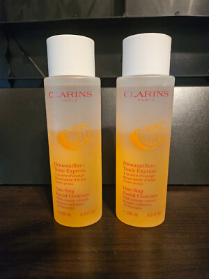 Clarins One Step Facial Cleanser Orange Extract All Skin Types 6.8oz PACK OF 2