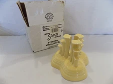 FIESTA WARE LIGHT YELLOW PYRAMID CANDLE HOLDER NEW IN BOX
