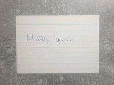 KK m.Orig.AG Morten Ivarsen NOR Kajak 1.WM 87 - K4 10000m rzadkość!