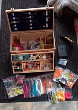 Flycast Deluxe Fly tying kit - Rotary vice, tools and materials. Fly Fishing. 