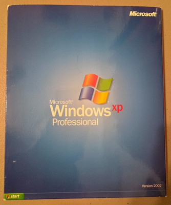 Microsoft Windows XP Professional CD-ROM 2002 Disc & Product Key NO PAPERWORK