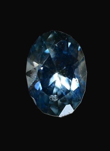 Deep Blue Montana Sapphire, 0.39cts, 5.3x3.9mm