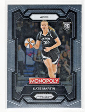 2024 Panini WNBA Monopoly Prizm Kate Martin #40 Rookie Las Vegas Aces