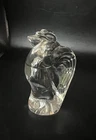 Steuben Glass Rooster Figurine or Hand Cooler Mint! 3”