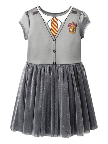 Girls Harry Potter Hermione Halloween Costume Dress Hooded Cape Cosplay Dress Up - Picture 2 of 8