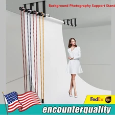 Wall Mount Backdrop Holder 4 Rollers Photography Background Support System New