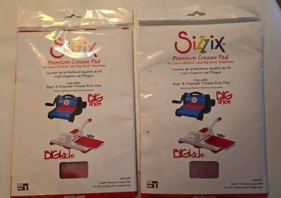 2 Sizzix Premium Standard Crease Pad #655092 Retail $14.99 For Big Shot machines