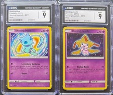 SEQUENTIAL CGC 9 SHINING MEW 40 JIRACHI 42 SHINING LEGENDS SUN & MOON POKEMON