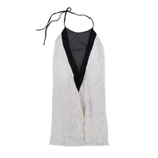 Victoria's Secret Women's Lingerie Slip Dress Satin Sheer Off White Small New